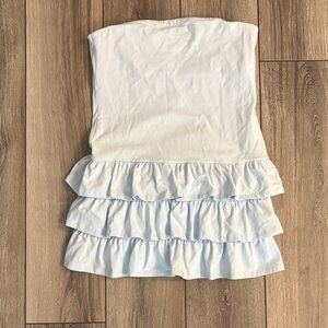 Forever 21 Light Blue Ruffled Mini Dress